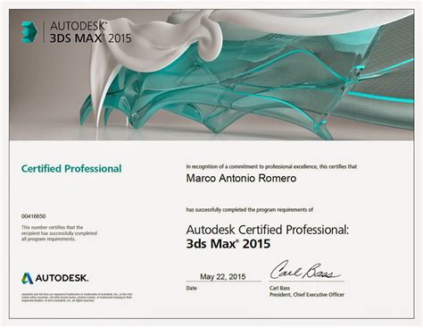 3ds Max Certified Professional exam 